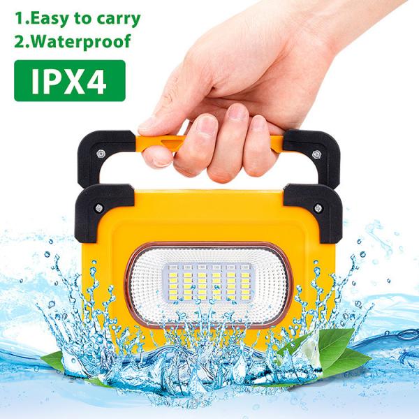 LED work light | rechargeable portable SOS warning emergency light | with bracket | 36 LED 6000k | with USB port | widel