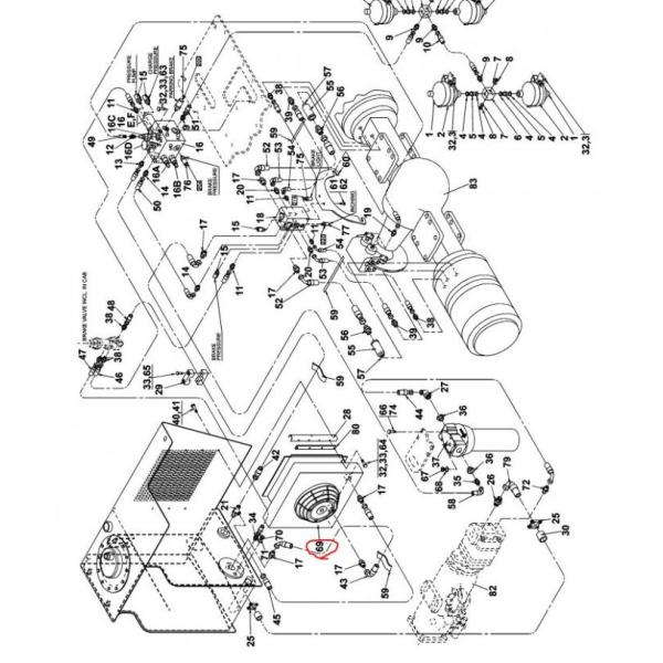 090106 Energy Saving Hydraulic Oil Cooling Fan Konecranes Spare Parts