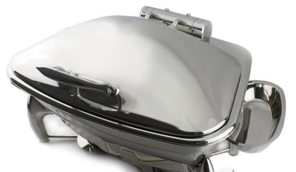 Indução de aço inoxidável em forma de leque do aquecedor de alimento que aquece por atrito recipiente de alimento opcional ou 8L em forma de leque do prato 5L