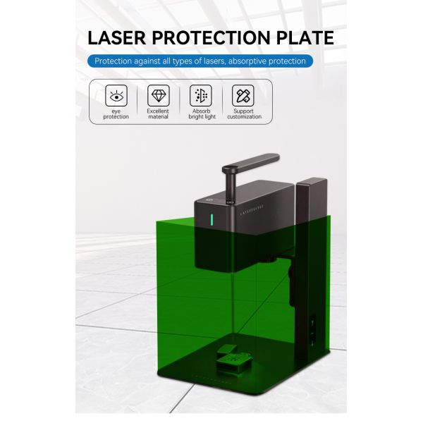 Size 360*400*3mm Customized Laser Protector Laser Protective Window 532 Eye Laser Protection Sheet Plate