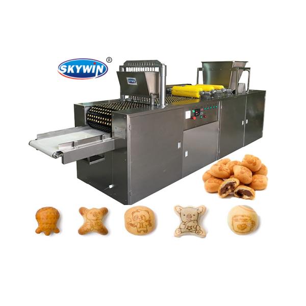 Cream Chocolate Injection Biscuit Making Equipment For Hello Panda Biscuit