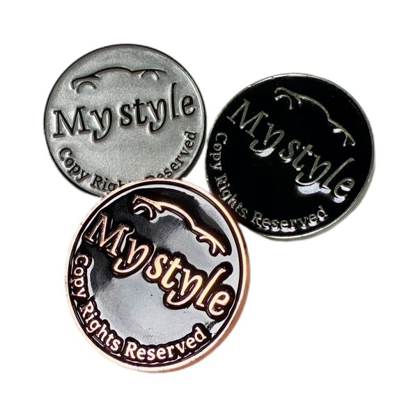 Zinc Alloy Car Name Plates Electroplated Embossed Name Plates Customized