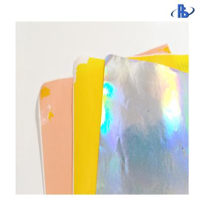 Waterproof Holographic Vinyl Eggshell Sticker Paper , Custom Tamper Evident Labels