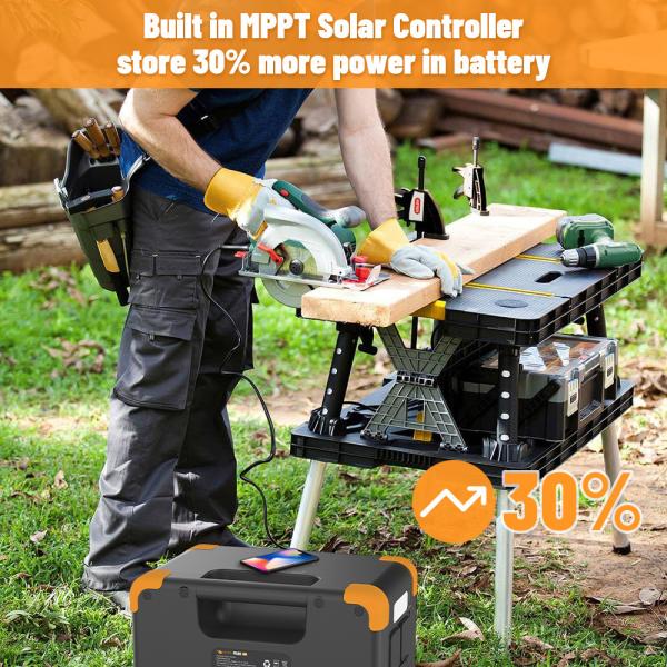 Batería de litio recargable Generador solar de 300W UPS LiFePO4 Banco de energía solar