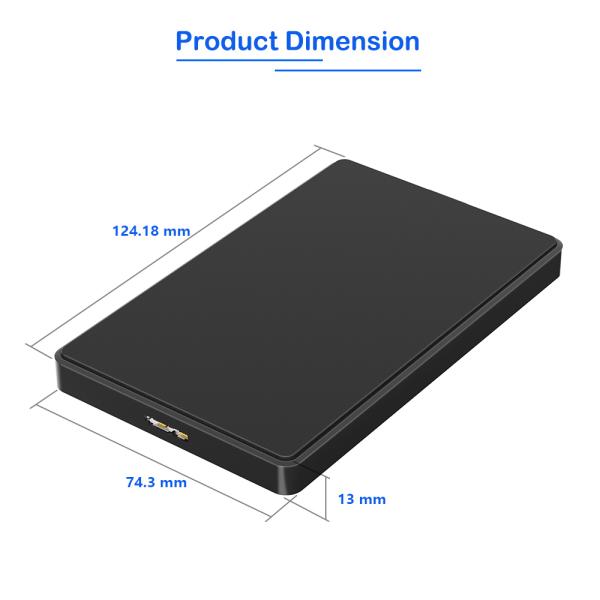 2.5 Inch USB 3.0 SATA HDD Enclosure with Type C