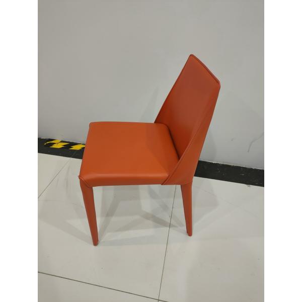 Saddle Leather 46cm 80cm Rod Iron Dining Chairs