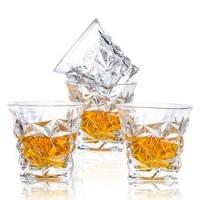 185ml élégant Crystal Whiskey Glass Set, lourd en verre de whiskey de Luxu pesé