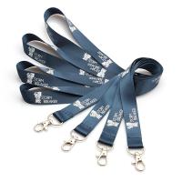 OEM Nylon Company Branded Lanyards Strap Silkscreen Printing