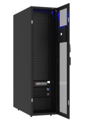 Centro de datos prefabricado de 42U de bajo consumo de 6KVA con alimentación, refrigeración, monitorización, PDU y sensores, perfecto para servidores