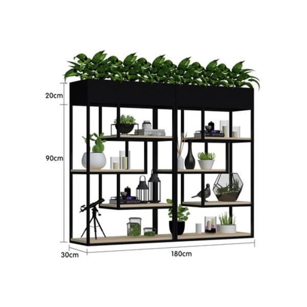 Чувствительная полка цветочного горшка балкона, сад металла заводов включает Мулти функциональную загородку в набор отложенных изменений