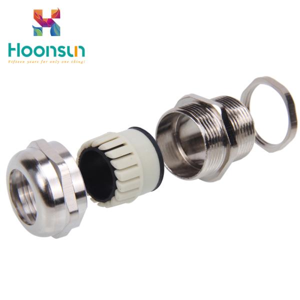 Length Type M / PG Thread Brass Cable Gland With Tensile & Waterproof