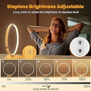 Remote Control Daglicht Lamp 10000 Lux Round Sad Lamp Customizable