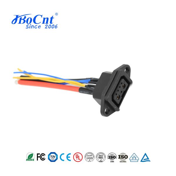 Jbocnt EV Charging Socket 2+4P EV Connector For Ebike Lithium Battery Charging / Discharging