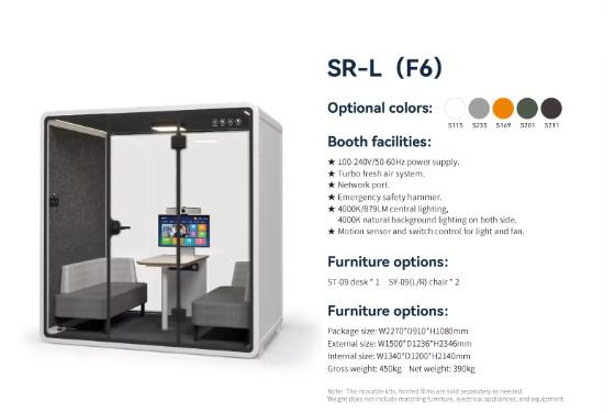 Mobile Easy Installation Acoustic Meeting Booths Office Soundproof Pods