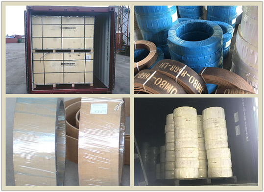 Amarrando el torno tejido freno guarnición, material automotriz de la guarnición de freno