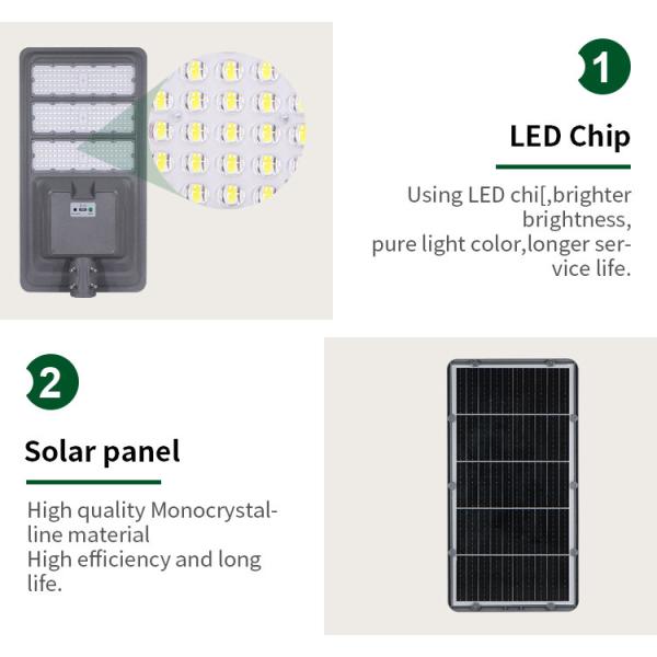 Уличный свет все лития Bridgelux солнечный в одном на открытом воздухе уличном фонаре СИД 500w 1000w солнечном