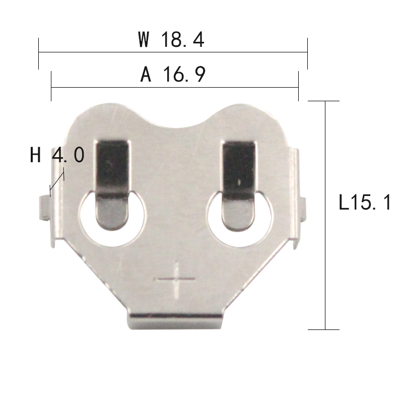 Phosphor Bronze Coin Cell Battery Clip THM Coin Cell Battery Holder OEM For 16mm Cell