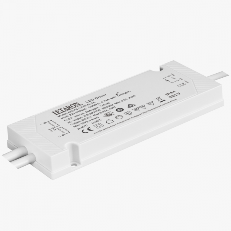 48W 12V IP44 LED Driver | Short Circuit Protection | Bathroom Use