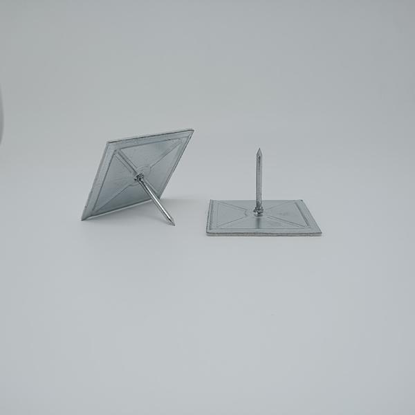 Aluminum Nail Self Adhesive Insulation Stick Pins With Washer For Air Duct Heat Thermal Insulation
