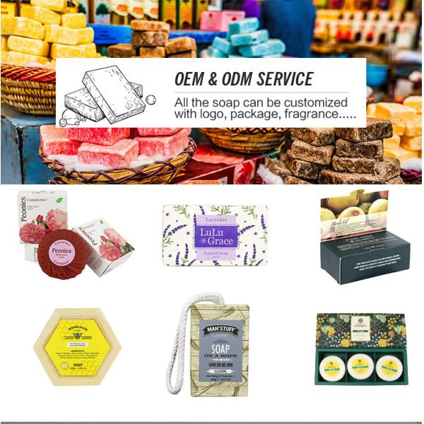 OEM ODM Handmade Soap Bar Palm Essencial Oil Ginger Root Extract Organic Bath Beauty