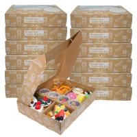 Eco Friendly Window Gift Box Picnic Hamper Snack Platter With Donuts Fruits Pastries Burgers Afternoon Tea Set