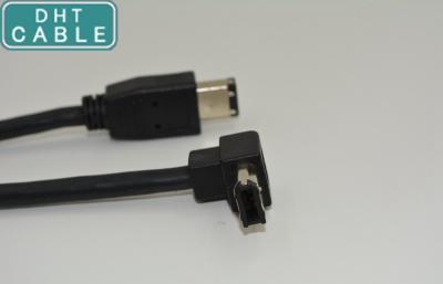 Right Angle IEEE 1394 Firewire Cable With 1394A 6 Pin 90 Degree Female Connector