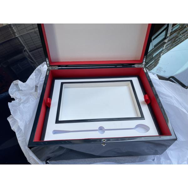 10-12 Days Sample Time Customized High-Gloss Wooden Gift Storage Box with Custom Logo