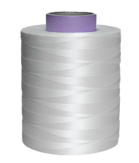 High Strength 100% Polyester Sewing Thread White 2000D*2 Low Shrinkage