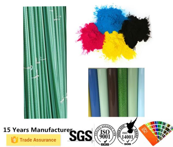Metallic Green Rebar Epoxy Coating Penetration Resistance Less Funnelled