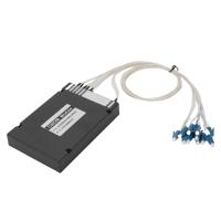 Multiplexeur/Démultiplexeur CWDM 4 canaux à double fibre, 1270 à 1330 nm, 1,0 dB IL typique, LC UPC, boîtier ABS pour solution de réseau de fibre optique