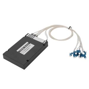 Dual Fiber 4 Channels CWDM Mux Demux 1270 to 1330nm 1.0dB Typical IL LC UPC ABS
