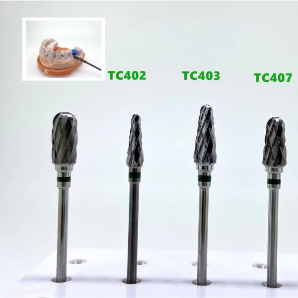 Plain Cut Tungsten Carbide Burs Dental Diamond Burs For Grinding And Polishing