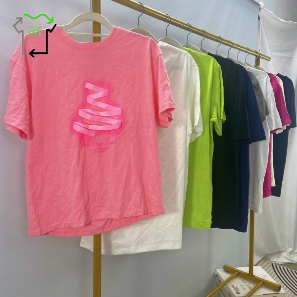 95%-100% Clean Women's Used T Shirts Mixed Colors Old Tee Shirts Bulk Bales