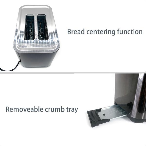 Домашнее 2-слойный электрический тостер хлеб тостер машина тостер печь из нержавеющей стали