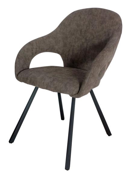 Antique Polyurethane PU Upholstered Dining Chair Livingroom Chair Leisure Chair Armrest Chair