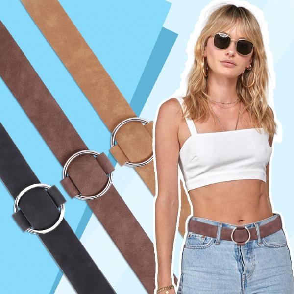 Fashion Stylish Pu Leather Belts 120cm Womens Belts For Jeans