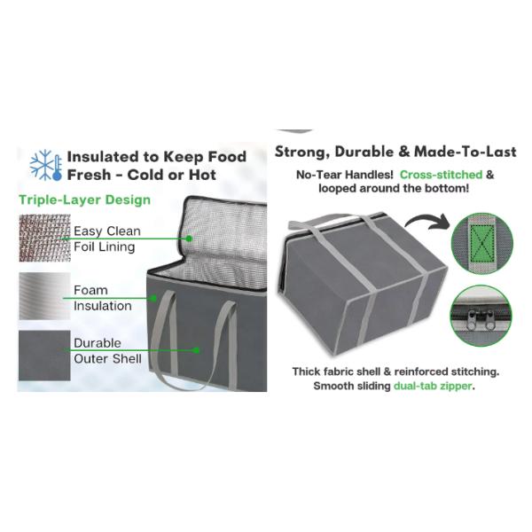 bulk Thermal Insulated Cold Pack Lunch Box Cooler For Cans Bottles Wine Beer
