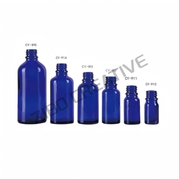 5ml-100ml Screw Top Blue Glass Bottles For Essential Oils 22g-88g Glass Oil Dropper Bottle