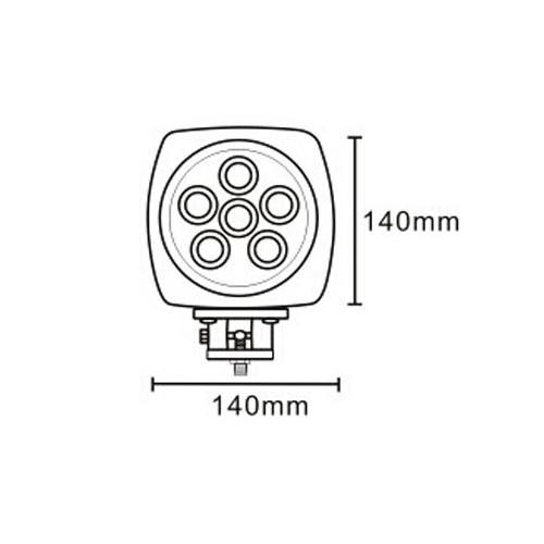 5.5'' 60W Off-road Cree LED Work Light