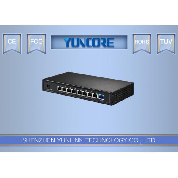 24V Passive 8 Channel POE Switch Fast Ethernet Switch Eco - Friendly