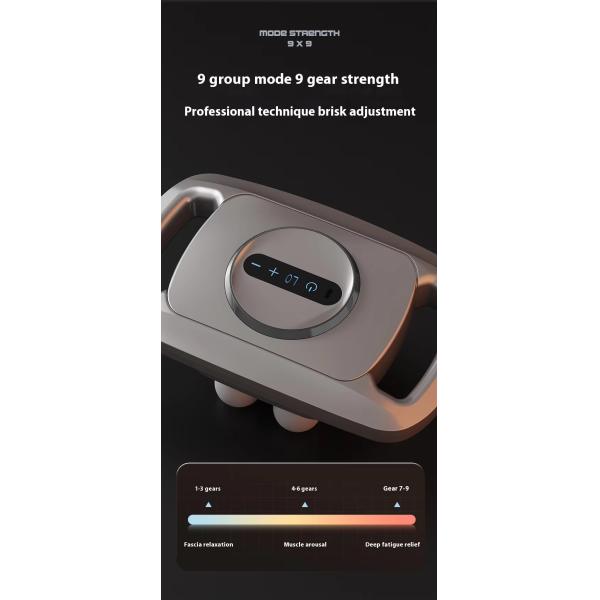 Full Body Deep Tissue Massager Gun Red Light Heat Infrared Fascial Muscle Massage Gun