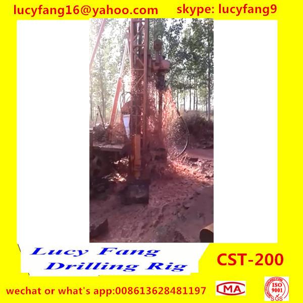 China Popular Good Quality Tractor Mounted Mobile  CST-200 Hydraulic Water Well Drilling Rig For 200 m Depth