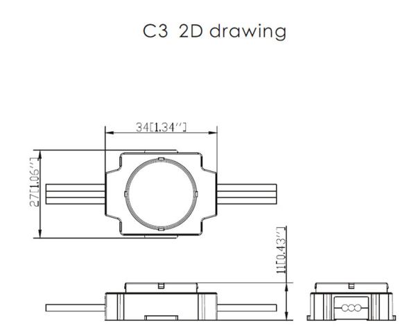 Stage  Integration  LED Pixel Dot 16.7 Million Additive RGB Colors