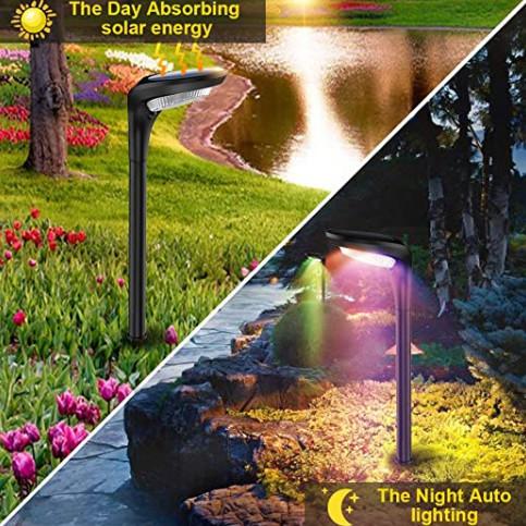 7 Colors Beads 3.7Volt IP55 Waterproof LED Solar Garden Lights