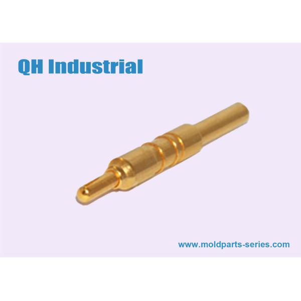 4Pin Double Rows Brass Stainless Steel Pogo Pin Connector in Blue-Tooth Earphone Waterproof Charger Smart Watch