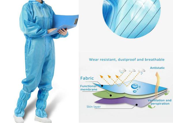 Full Body Medical Protective Coveralls One Piece Antibacterial  S - 6XL