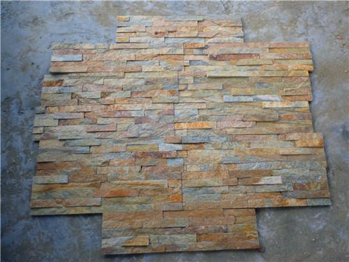 Natural stone Gold Sunset Quartzite Cultured Stone WSQ-009 6×24 (150×600mm)6×22 (150×550mm)