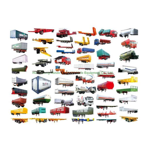 50-70cbm 2/3 Axle Cement Silo Trailer , Dry Bulk Cargo Trailer 40 - 100 Tons