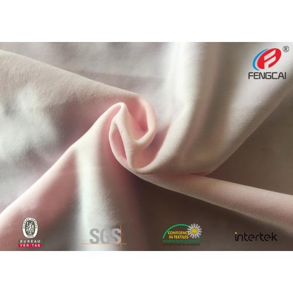 Oeko Tex 100 rayon pink color nylon spandex fabric for fashion Lingerie