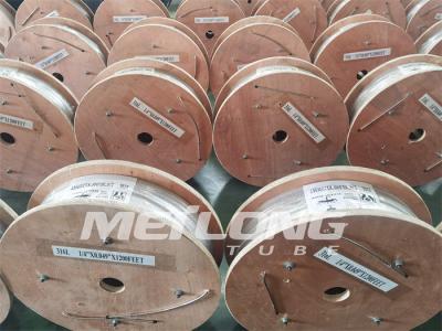 Cold Drawing Nickel Alloy Tubing Chemical Injection Line 100% Length Hydrostatic